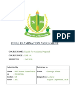 Noman Hasan Sarker (EAP FINAL EXAM ASSIGNMENT)