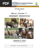 Ruminant Production and Management Overview | PDF | Ruminant | Digestion