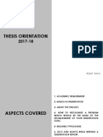Dissertation Orientation Guide
