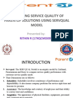 Measuring Service Quality of Parentof Solutions Using SERVQUAL Model