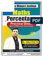 Percent Practice Sheet