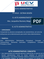 8va. Sesión - El Acto Administrativo