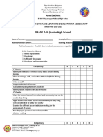 Guidance Assessment for Lifelong Learning