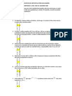 Preguntas de Aritmetica para 2do Examen