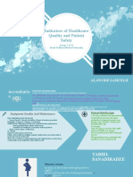 Joint Presentation Indicators For Healthcare Quality and Patient Safety 1