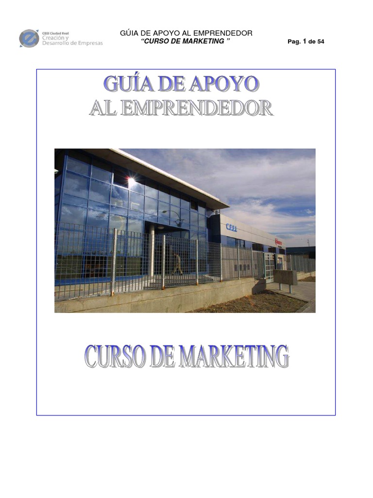 Curso de Marketing para Emprendedores | PDF | Marketing | Producto ...