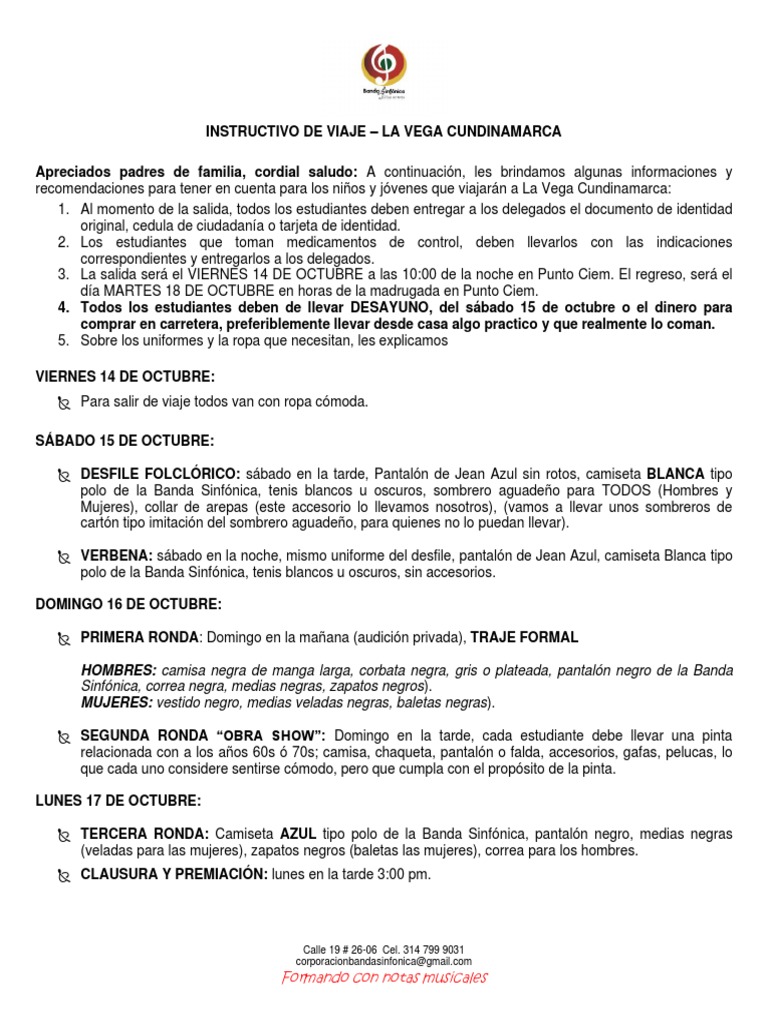 Instructivo Viaje La Vega Pdf Softlines Venta Minorista Ropa