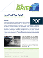 A Fuel Tax can be Progressive and Reduce Pollution According to South African Study