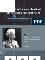 Harry Potter As A Classical Novel
