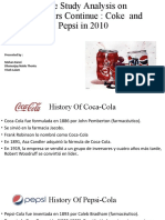 Cola Wars Coke Vs Pepsi Harvard Business School Case Study