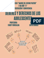 Deberes y Derechos de Los Adolescentes - Sofia Correa 2 Do Año A