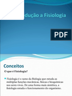 Introdução A Fisiologia