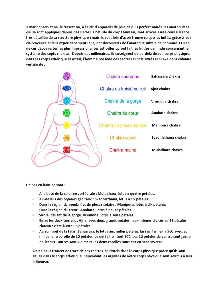 Les Chakras | PDF | Chakra | Tantrisme