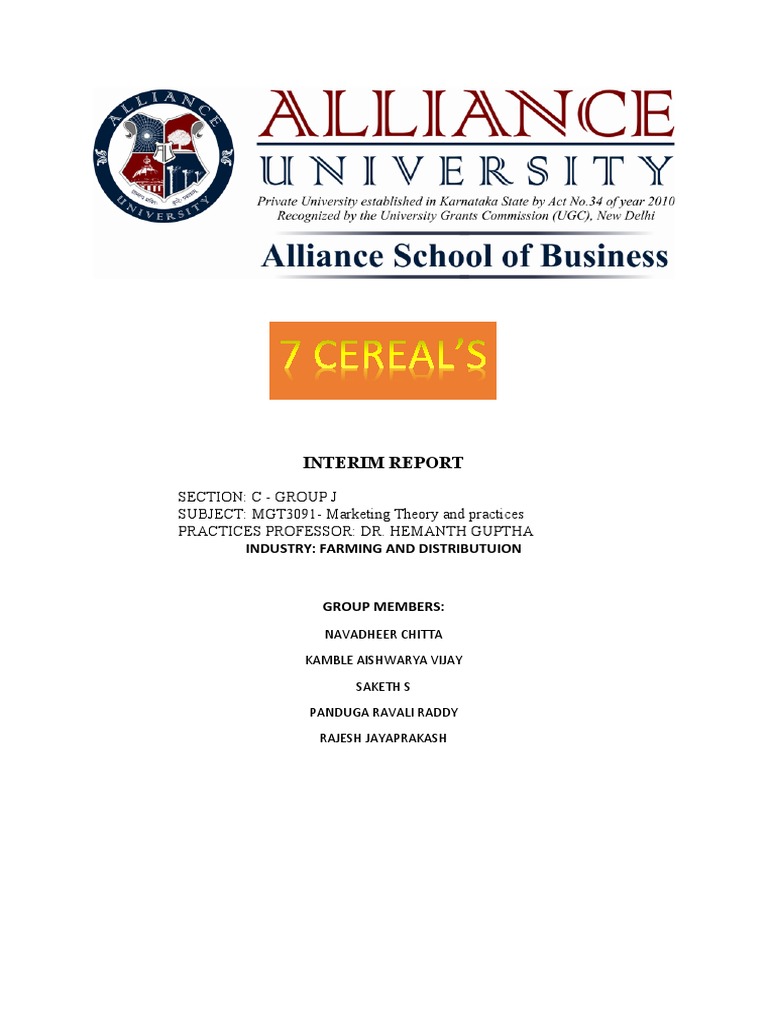 Mtp Interim Report Pdf Maize Oat