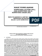 Perangkat Pembelajaran: Standar Kompetensi Lulusan (SKL), Standar Kompetensi (SK) & Kompetensi Dasar (KD)