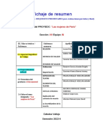 Fichaje de resumen sobre aspectos biográficos de Vallejo