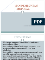 Pedoman Pembuatan Proposal