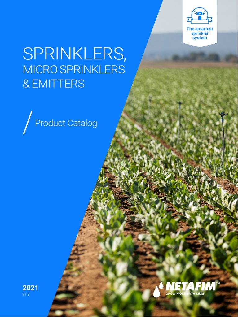 Netafim Sprinklers Catalog 2021 v1.2 PDF Irrigation Filtration