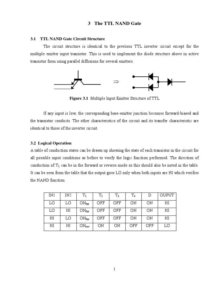 3 The TTL Nand Gate Full | PDF