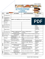 Actividades Semanales