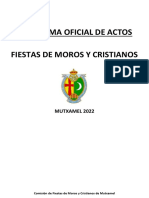 Programa Oficial Actos 2022 Alcaldes Fiesta