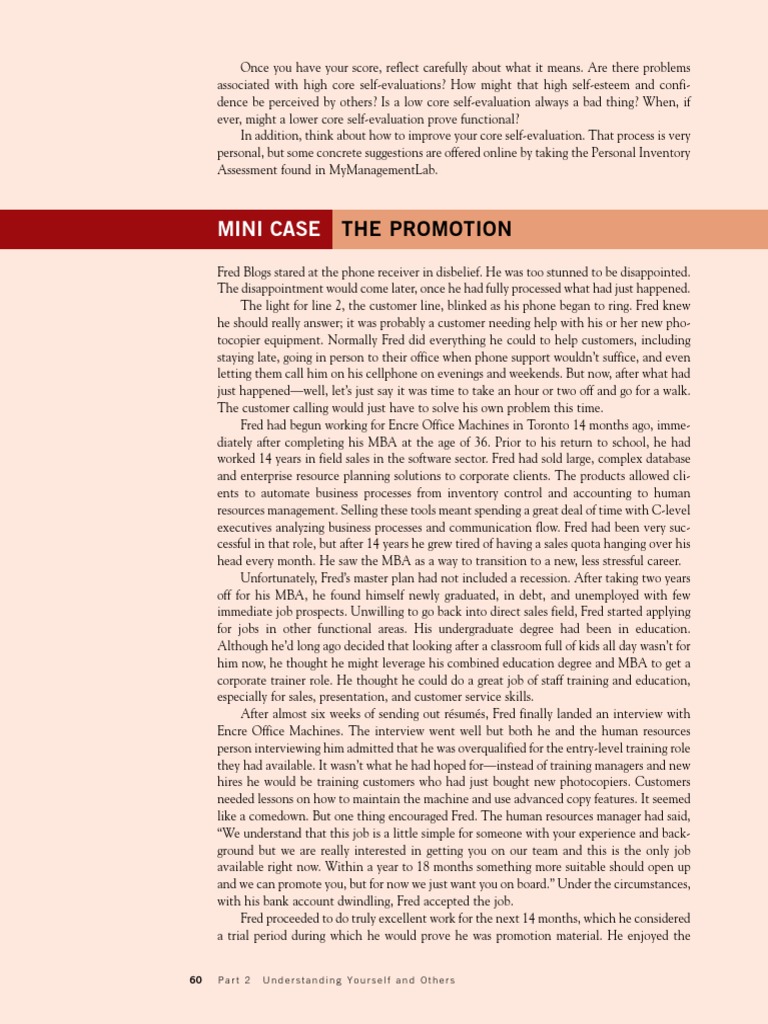 Case Study-The Promotion | PDF | Sales | Business