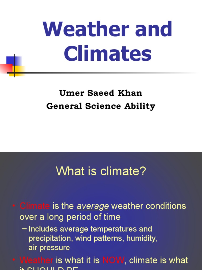 Climate - Weather | PDF | Climate | Rain