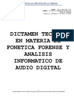 Pericial de Fonetica Forense y Analisis de Audio Digital