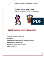 Calidad Total - Francisco Javier Angel García - Costos de Calidad