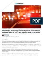 Arizona Police Shootings Down Slightly More Deadly