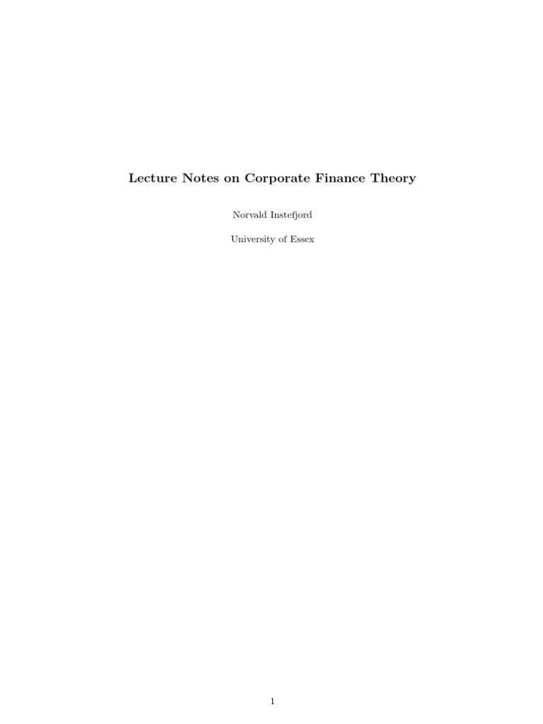 Corp Fin | PDF