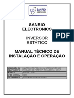 Sistema de Inversor Trifásico -48Vdc/220Vac 20kVA Manual Técnico