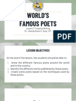 CW - Lesson 7 - Famous Poets