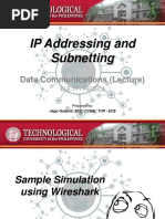 Lecture 6 - IP Addressing and Subnetting