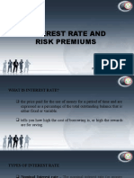 Interest Rate and Risk Premium
