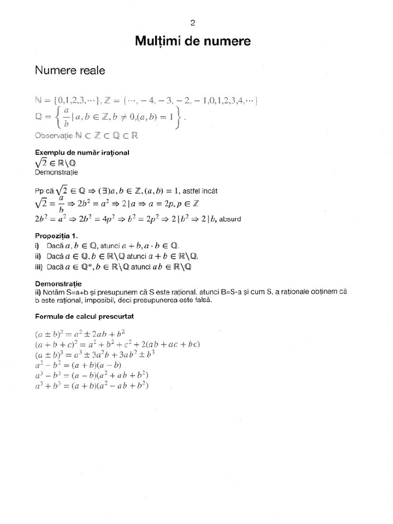 Multimi DR Numere Reale | PDF