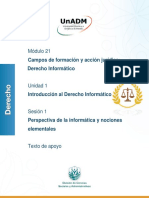 Introducción al Derecho Informático: nociones elementales de informática