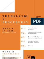 Translation Procedure