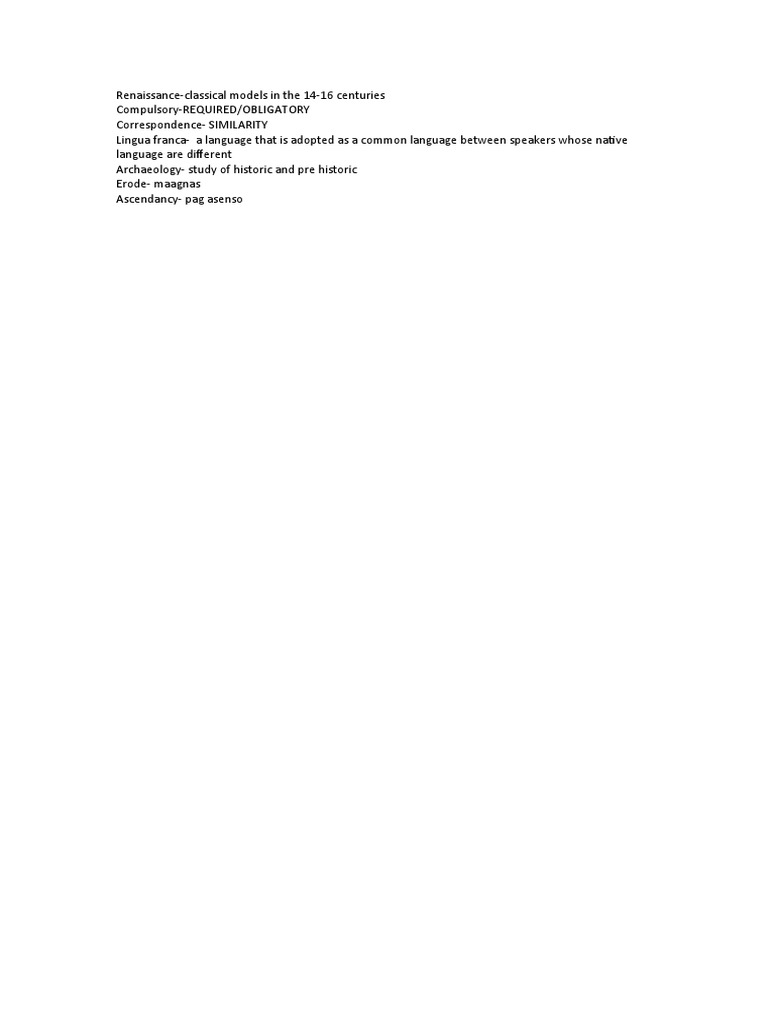 Renaissance | PDF