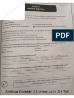 Actividad 1 Evaluación Diagnóstica 2H TM COBATAB