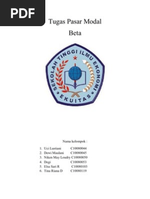 Tugas Pasar Modal Beta