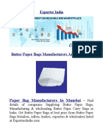 Paper Bag Manufacturers In Mumbai