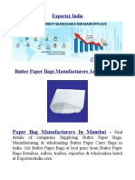 Paper Bag Manufacturers in Mumbai