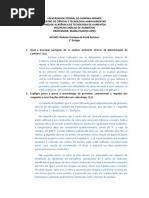 3º Estágio Reposição Análise de Alimentos - Thalison Gustavo