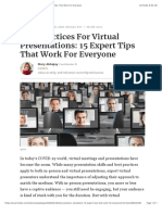 Best Practices For Virtual Presentations - 15 Expert Tips That Work For Everyone