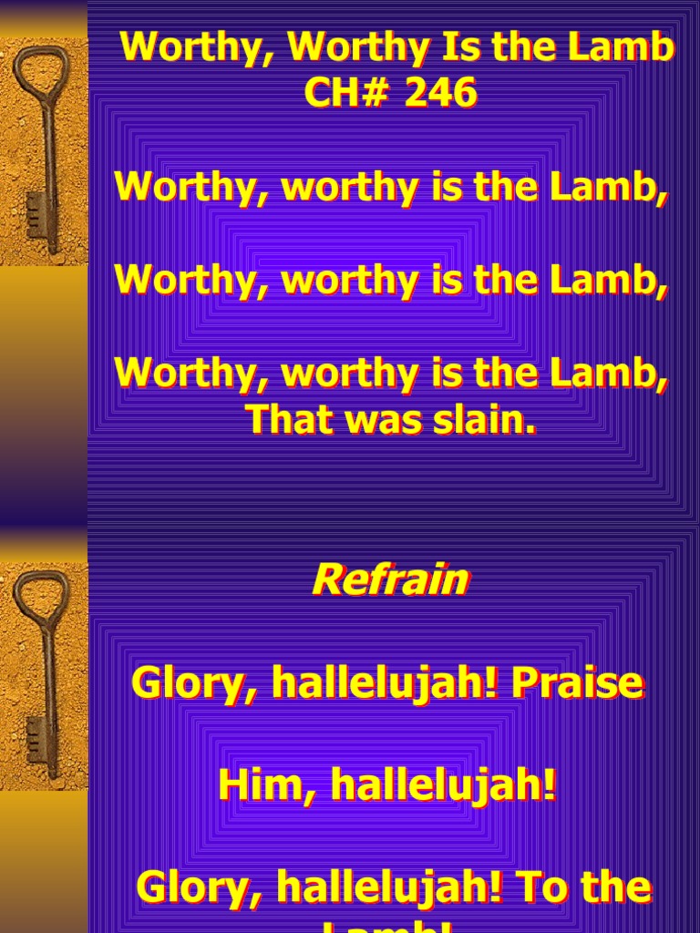 Worthy Is the Lamb Lyrics | PDF