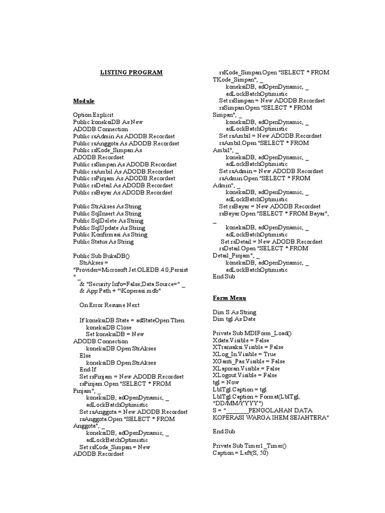 Listing Program | PDF | Computer Programming | Cyberwarfare