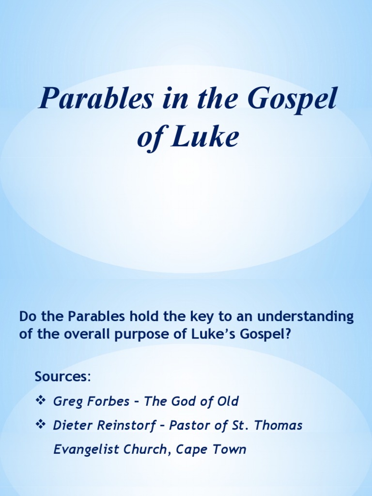 Gospel Of Luke Pdf Free Download