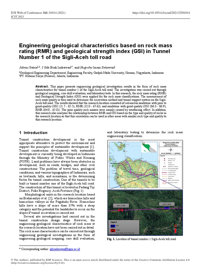 E3sconf Icst2021 01014 | PDF | Sedimentary Rock | Geology
