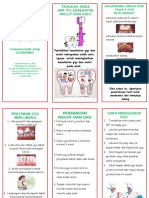 Leaflet Kesehatan Gigi Dan Mulut